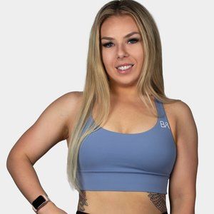 Strappy Sports Bra - Sky Blue